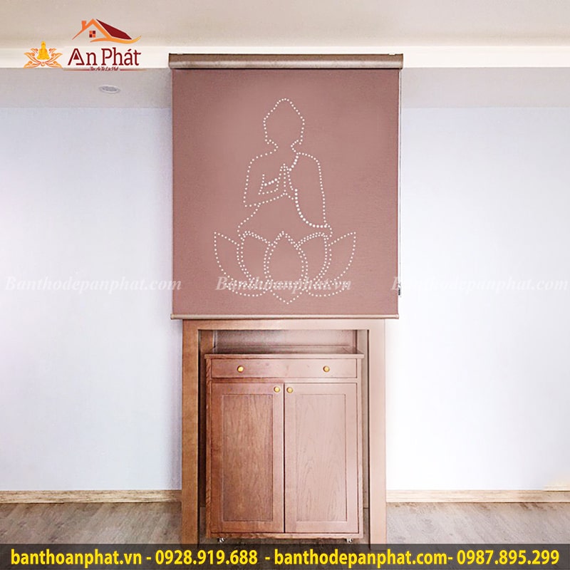 Rèm khắc Laze Xuyên Sáng hình Đức Phật RT2059