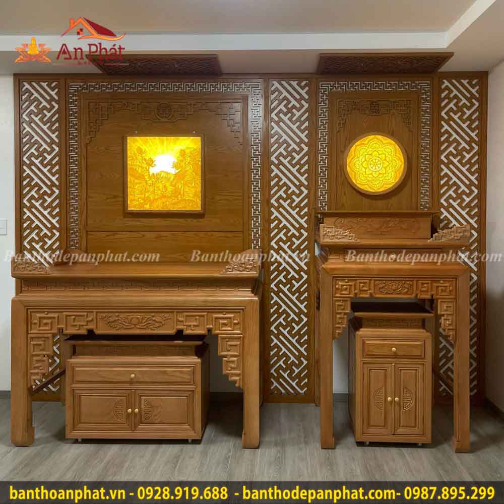Mẫu bàn thờ Phật kết hợp với thờ gia tiên Mẫu bàn thờ Phật kết hợp với thờ gia tiên